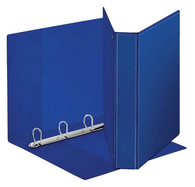 Präsentationsband Esselte Deluxe A4 4-Ringe D-Mech 20mm Blau