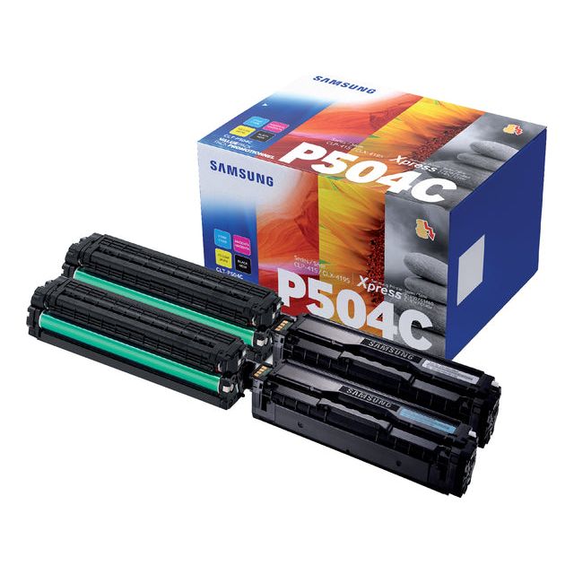 Samsung - Tonercartridge SAM/HP CLT -P504C Schwarz + Farbe