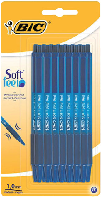 BAGKPEN BIC Weichgefühl Clic Grip Blue Medium Blister bis 15st | 10 Stück