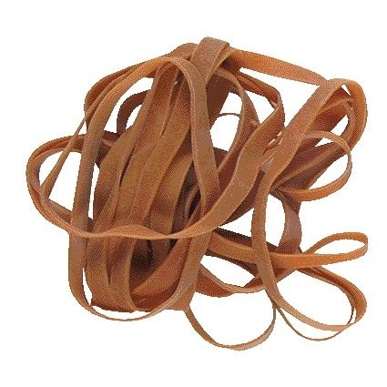Quantore - Elastik Standard 34 100x2,5mm 500gr 800Stk braun | 10 Stück