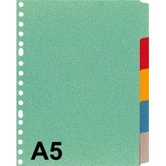 Kangaro - Tabs A5 17-Loch P505M 5-teilig sortierter Karton