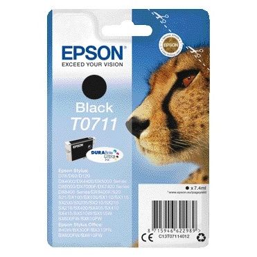 Epson - Tintenpatrone T0711 schwarz | 10 Stück
