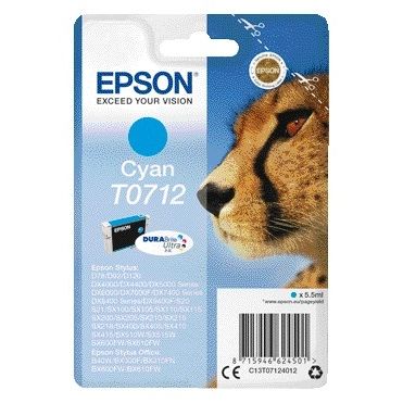 Epson - Tintenpatrone T0712 blau
