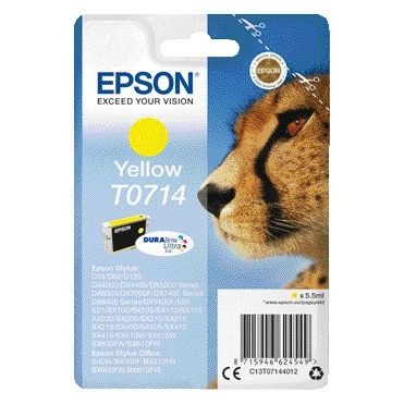 Epson - Tintenpatrone T0714 gelb