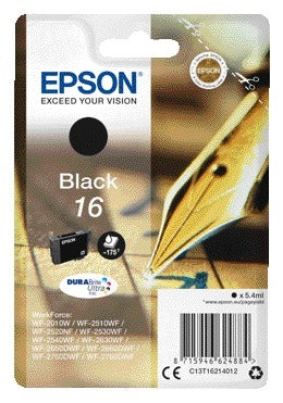 Epson - Tintenpatrone 16 T1621 schwarz
