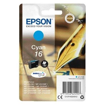 Epson - Tintenpatrone 16 T1622 blau
