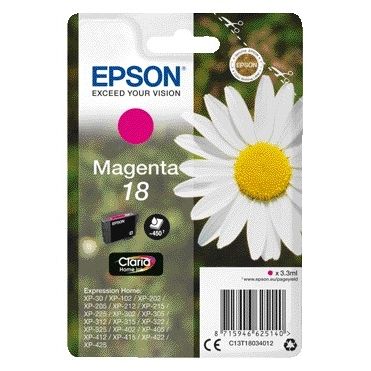 Epson - Tintenpatrone 18 T1803 rot