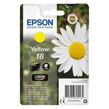 Epson - Tintenpatrone 18 T1804 gelb | 10 Stück