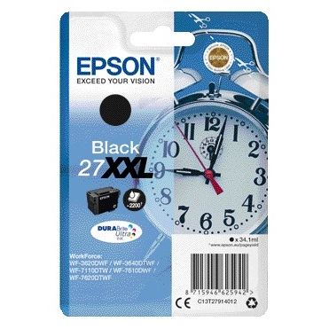 Epson - Tintenpatrone 27XXL T2791 schwarz | 4 Stück