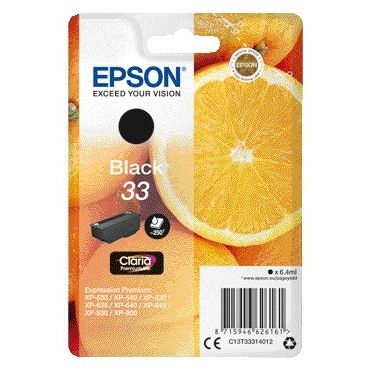 Epson - Tintenpatrone 33 T3331 schwarz