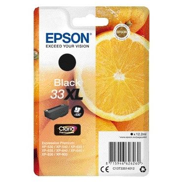 Epson - Tintenpatrone 33XL T3351 schwarz