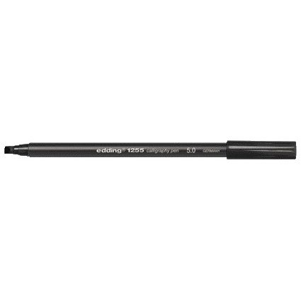 Edding - Kalligraphiestift 1255 5,0mm schwarz | 10 Stück