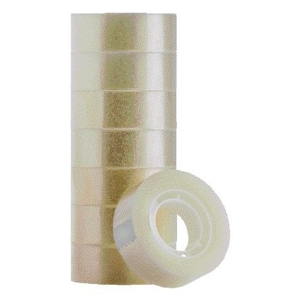 Quantore - Klebeband 19mmx33m transparent | 8 Stück