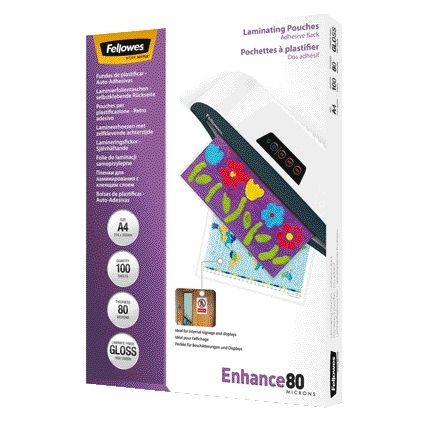 Fellowes - Laminierfolie selbstklebend A4 2x80 Mikron