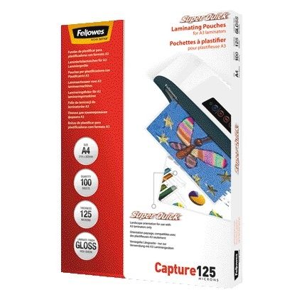 Fellowes - Laminierfolie Superquick A4 2x125 Mikron
