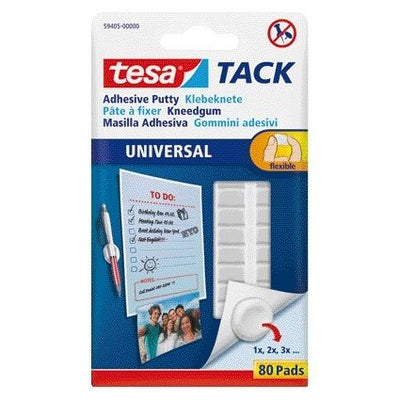 Tesa - Kneedgum ® TACK Universal selbstklebende 80 Pads | 16 Stück