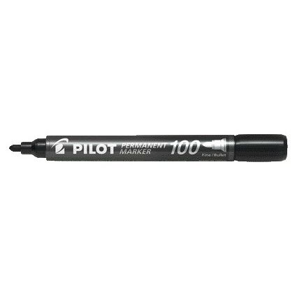 Pilot - Filzstift 100 rund fein schwarz