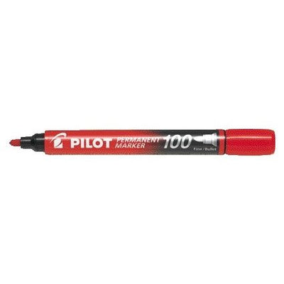 Pilot - Filzstift 100 rund fein rot