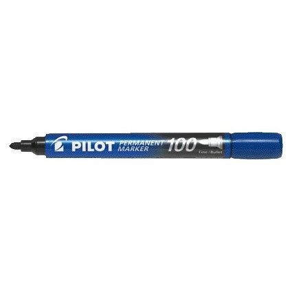Pilot - Filzstift 100 rund fein blau | 12 Stück