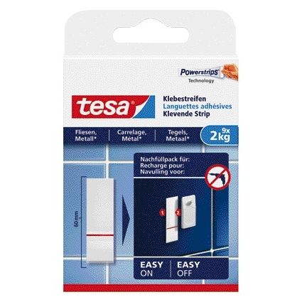 Tesa - Klebestreifen® Fliesen Metall 2kg weiß 9 Stück