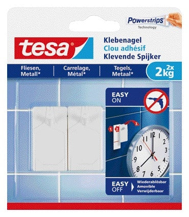 Tesa - Kleber Nail® Fliesen Metall 2kg weiß 2 Stück