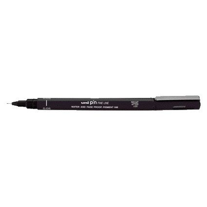 Uni-Ball - Fineliner Pin 0,05mm schwarz | 12 Stück