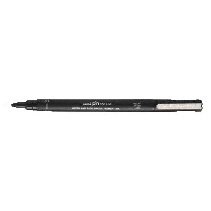 Uni-Ball - Fineliner Pin 0,1mm schwarz | 12 Stück