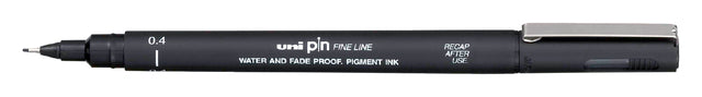 Fineliner Uni-Ball Pin 0,4 mm schwarz
