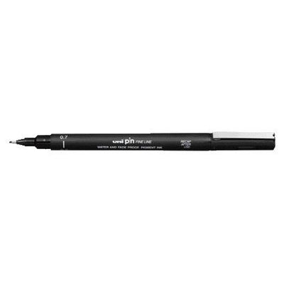 Uni-Ball - Fineliner Pin 0,7mm schwarz | 12 Stück