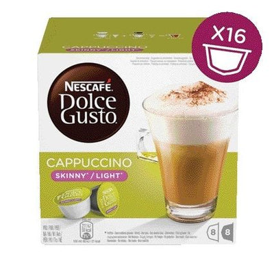 Dolce Gusto - Kaffeetassen Cappuccino Light 16 Stück für 8 Tassen