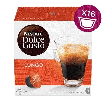 Dolce Gusto - Kaffeetassen Lungo 16 Stück