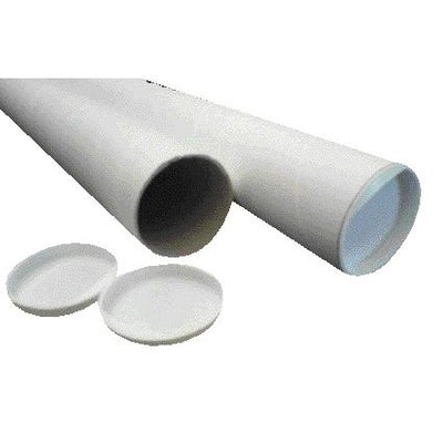 CleverPack - Versandrohr A0 850x50x1,5 mit Kappen weiß Packung à 5 Stück