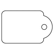 Apli - Etikettenkarton Nr. 390 22x35mm weiß 500 Stück