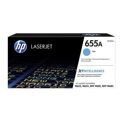 HP - Tonerkartusche cf451a 655a blau