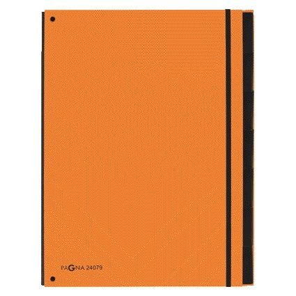 PAGNA - Sortiermappe Trend A4 7 Register orange