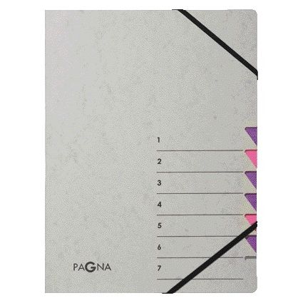 PAGNA - Sortiermappe Easy A4 7 Tabs lila flieder