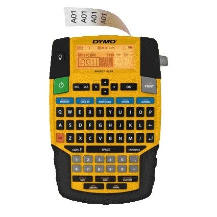 Dymo - Etikettendrucker Rhino 4200 industrial qwerty 19mm gelb