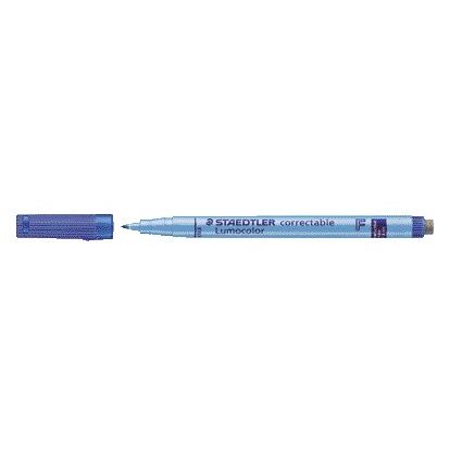 Staedtler - Filzstift Lumocolor 305 non permanent korrigierbar F blau