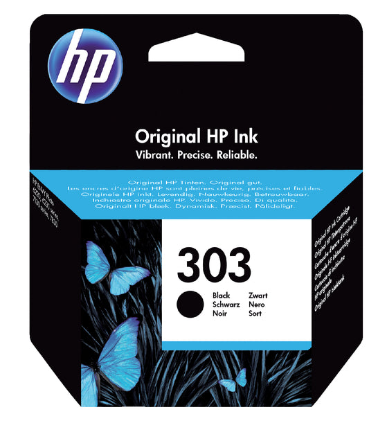 Tintenpatrone HP T6N02AE 303 Schwarz