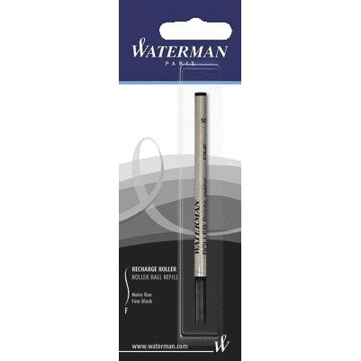 Waterman - Tintenroller-Mine, feine schwarze Blisterpackung mit 1 Stück