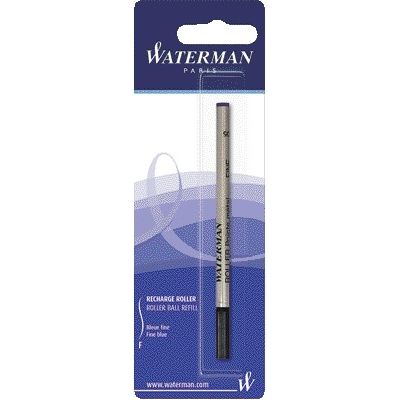 Waterman - Tintenroller-Mine fein blau Blister à 1 Stück | 12 Stück