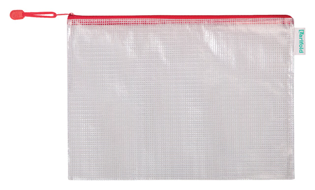 Aufbewahrungstasche Tarifold mit Reißverschluss 330x240mm PVC Rot | 8 Stücke