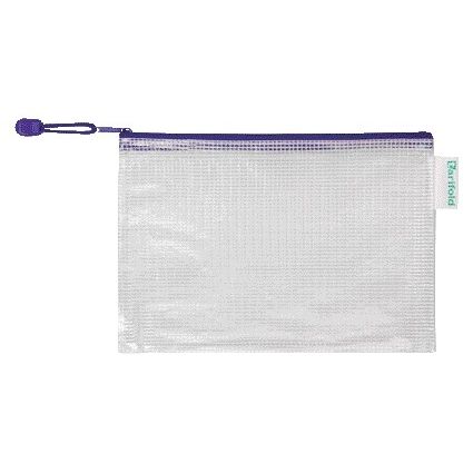 Tarifold - Aufbewahrungstasche mit Reißverschluss 235x165mm PVC blau | 8 Stück