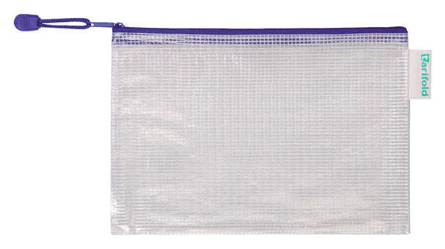 Aufbewahrungstasche Tarifold mit Reißverschluss 235x165 mm PVC Blau