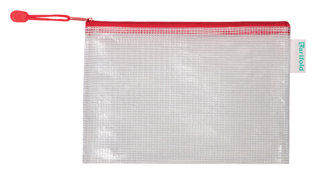 Aufbewahrungstasche Tarifold mit Reißverschluss 235x165 mm PVC -Rot