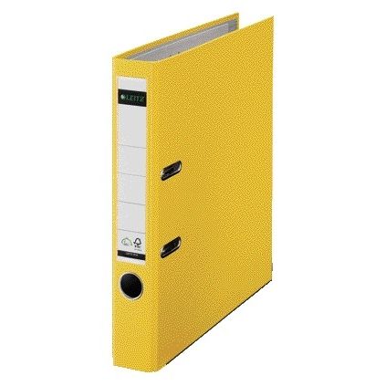 Leitz - Ordner 1015 180° 50mm PP A4 gelb | 20 Stück
