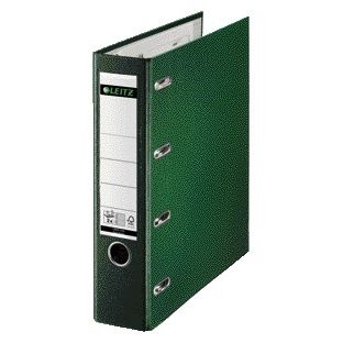 Leitz - Giro-/Bankordner A4 mit Doppelmechanik 80mm PP grün