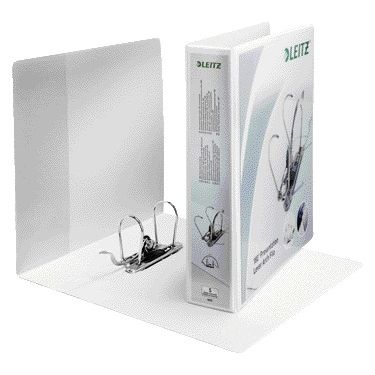 Leitz - Ordner 4226 Panorama 180° 75mm PP A4 Maxi 3 Hüllen weiß | 10 Stück