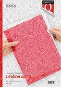 Quantore - Einsteckmappe L-Modell A4 PP 0,12mm rot 25 Stück