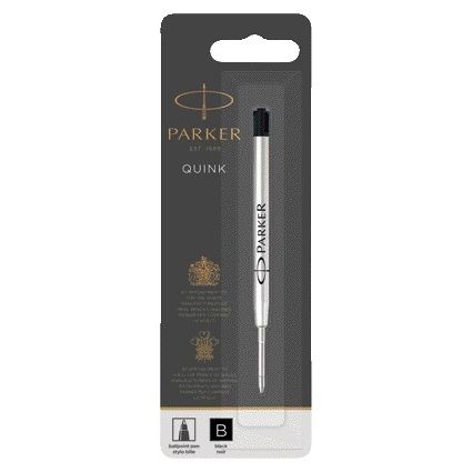 Parker - Kugelschreibermine Quink Wide Black Wide Blister mit 1 Stück